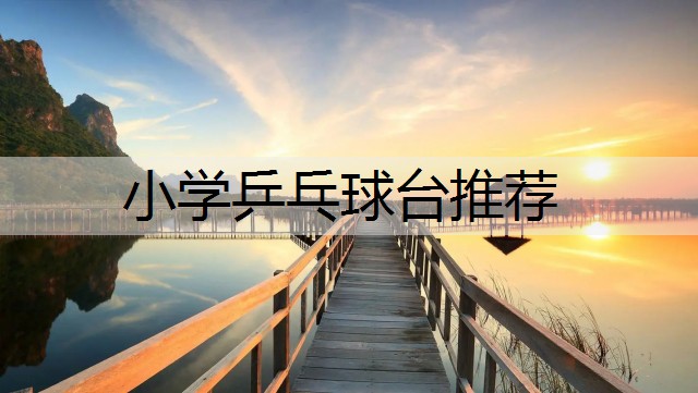 小学乒乓球台推荐